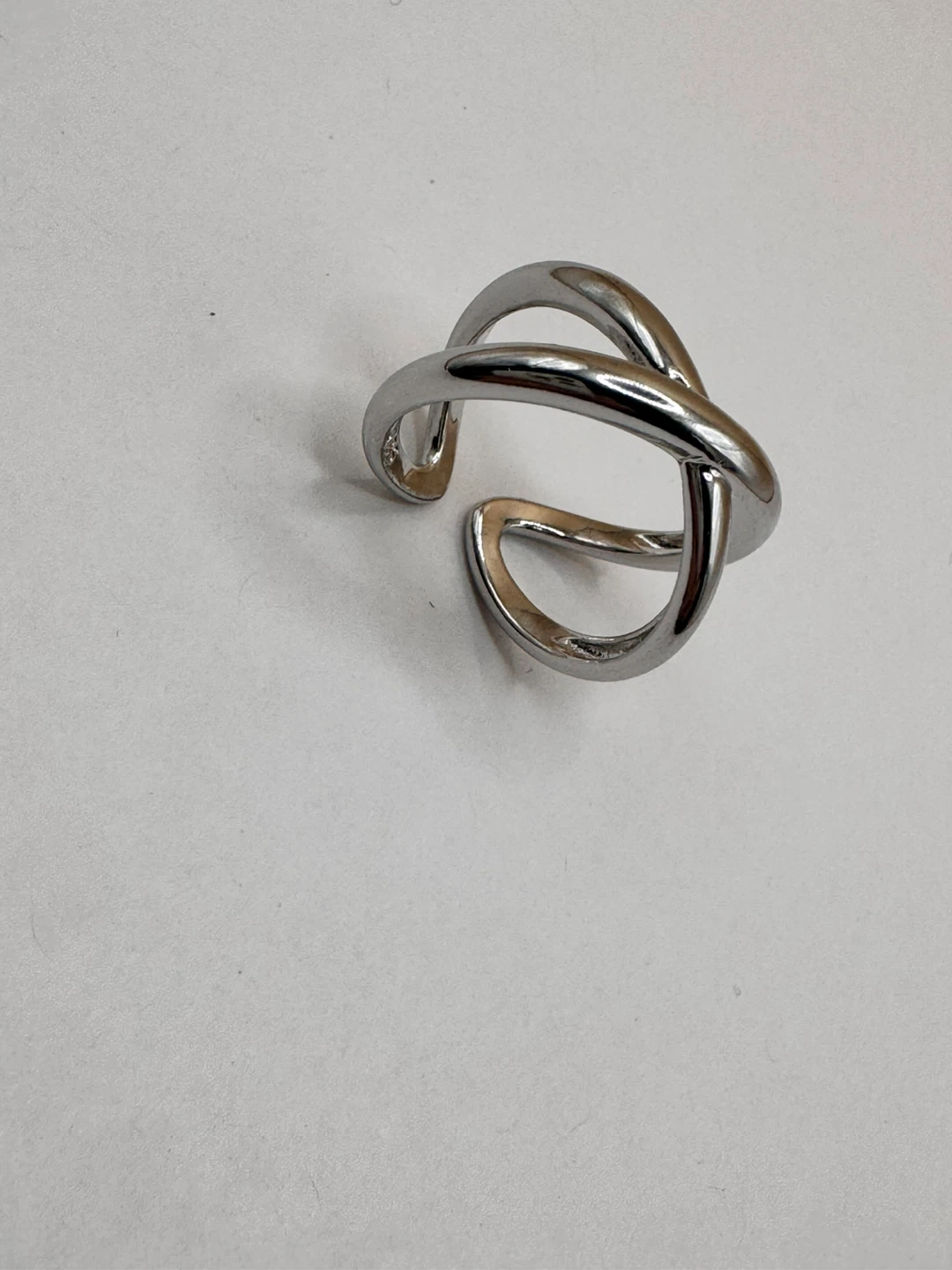 Silver 925 Interlocking Ring - photo 5