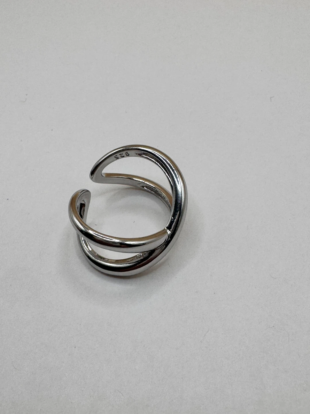 Silver 925 Interlocking Ring - photo 2