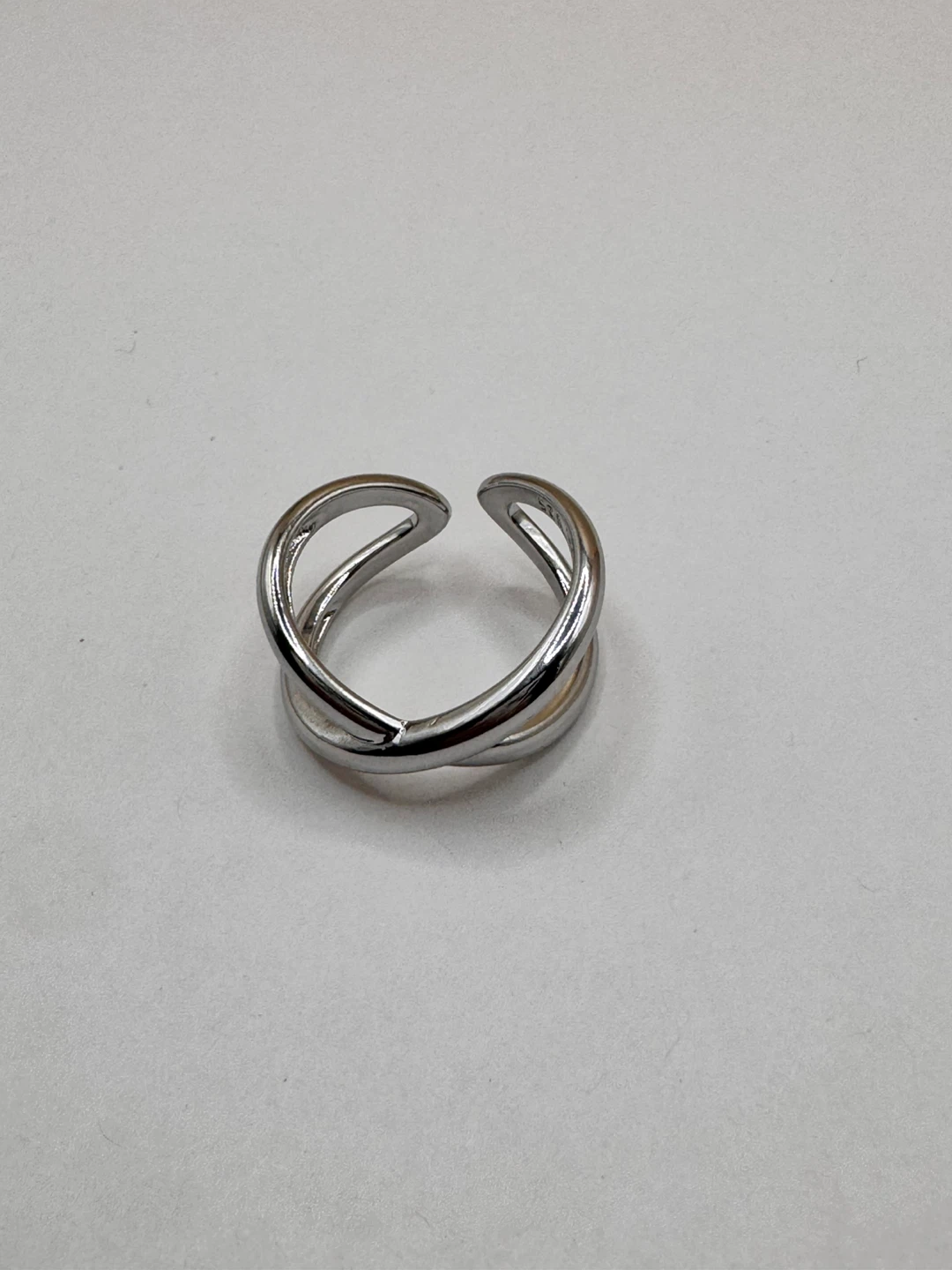 Silver 925 Interlocking Ring - photo 3