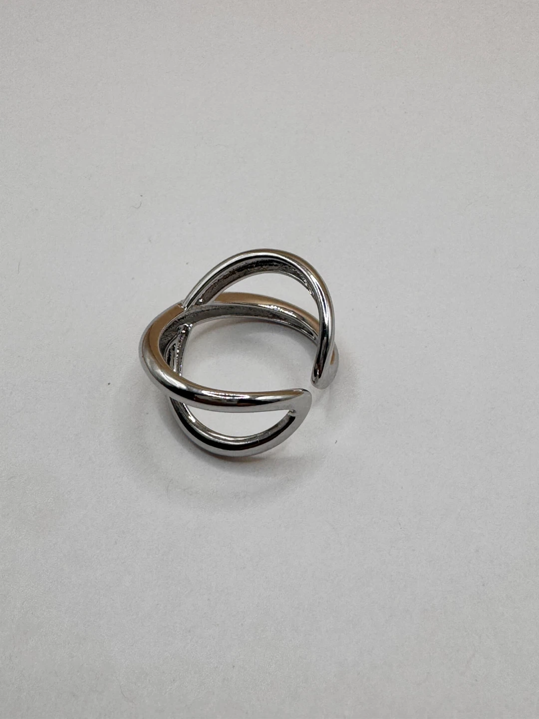 Silver 925 Interlocking Ring - photo 4