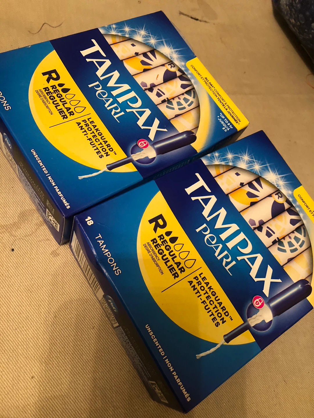 Tampax Pearl Regular Absorbency Tampons (2 boxes)