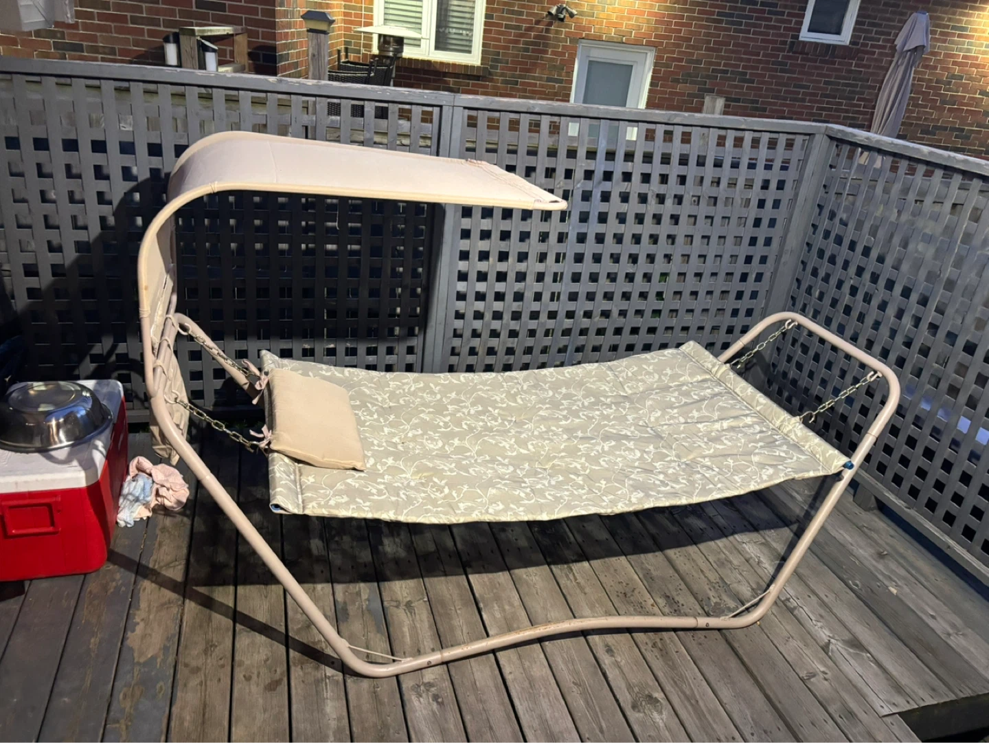 St. Catherine Padded Canopy Hammock – Like New - photo 2