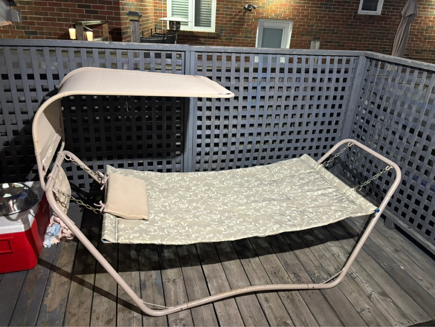 St. Catherine Padded Canopy Hammock – Like New - photo 3