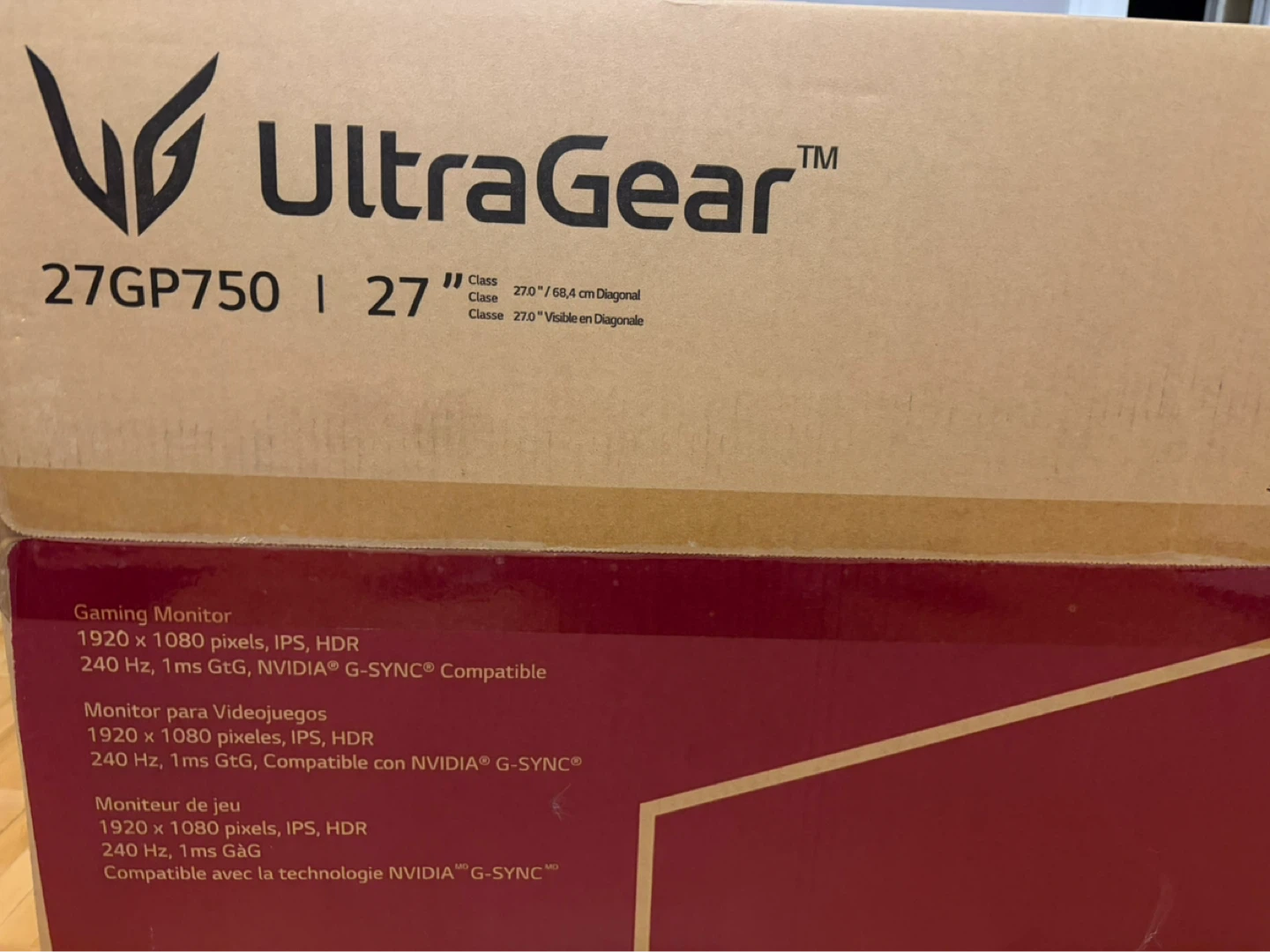 LG Ultragear 27GP750 Monitor