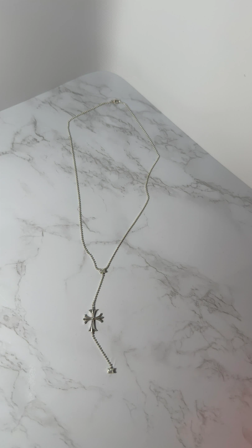 Sterling Silver Lariat Necklace with 0.50ctw VVS1 Lab Diamonds - photo 5
