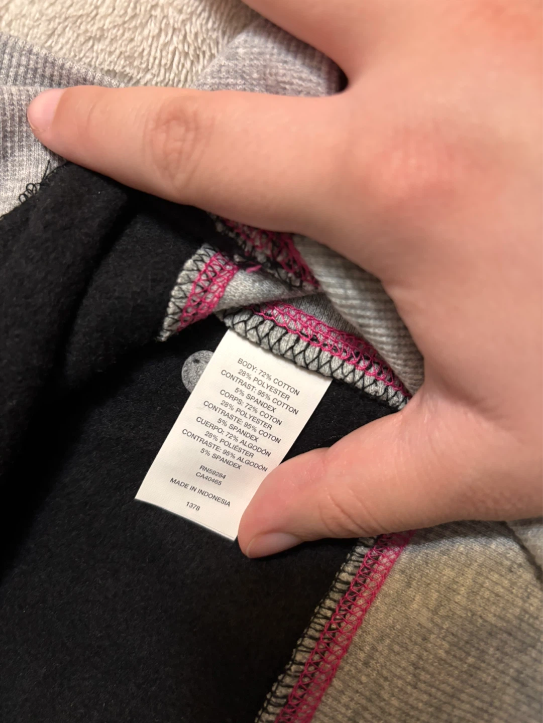 The Children's Place Girls Hoodie XL/TG 14 Black Grey Zip-Up - photo 4