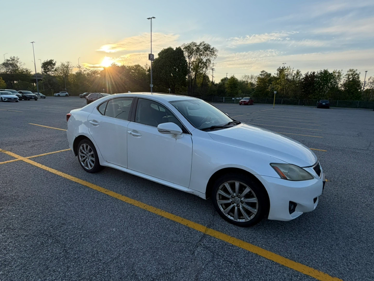 White Lexus IS 250 AWD Sedan