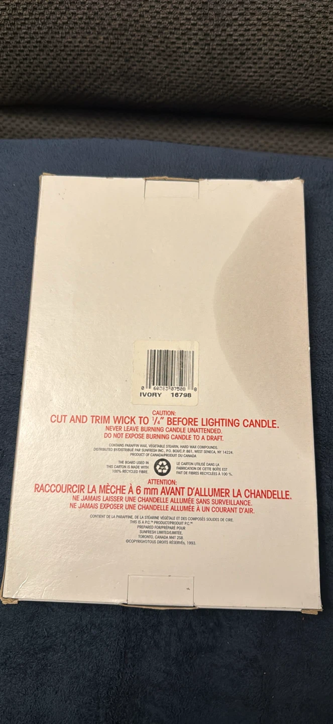 BNIB President's Choice Dripless Candles - photo 2