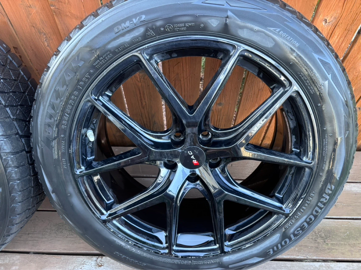 RAC R02GB-1801 Gloss Black Alloy Wheels (Set of 4) - photo 4