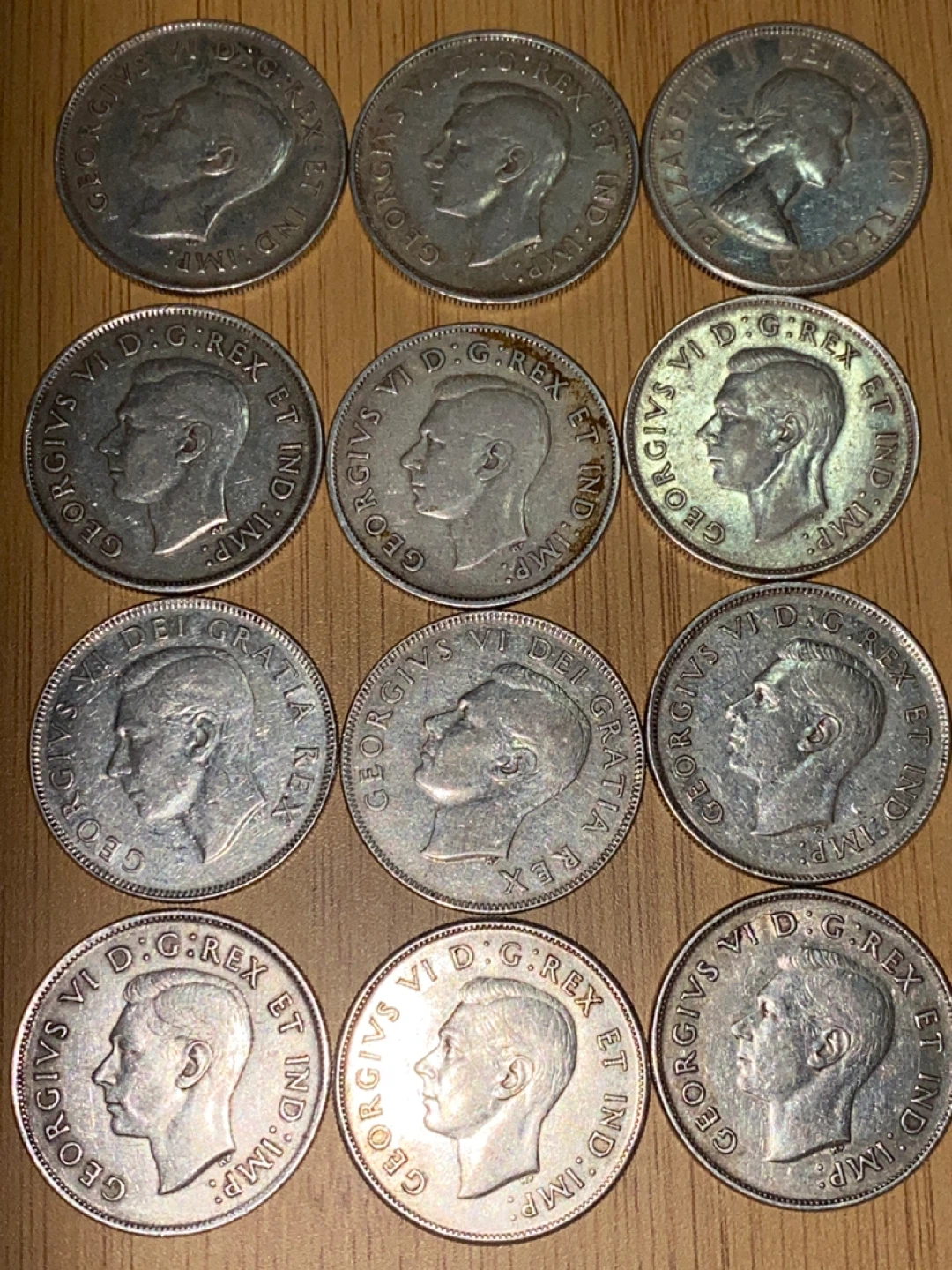 12 -Vintage Canadian silver  50 Cent Coins Collection - photo 4