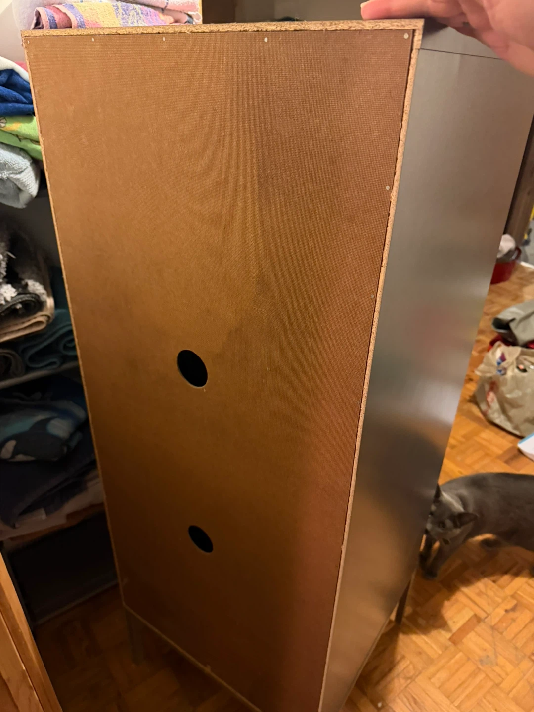 Black Entertainment Unit / Storage Shelf - photo 3