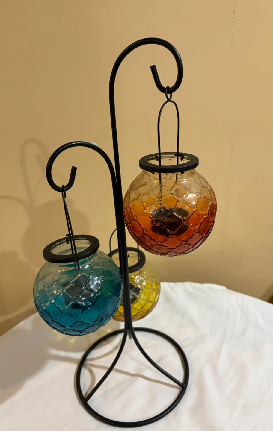 Boho Vibe Mosaic Glass Lantern Set - photo 3