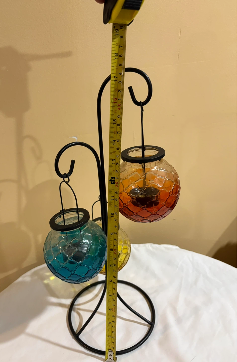 Boho Vibe Mosaic Glass Lantern Set - photo 2