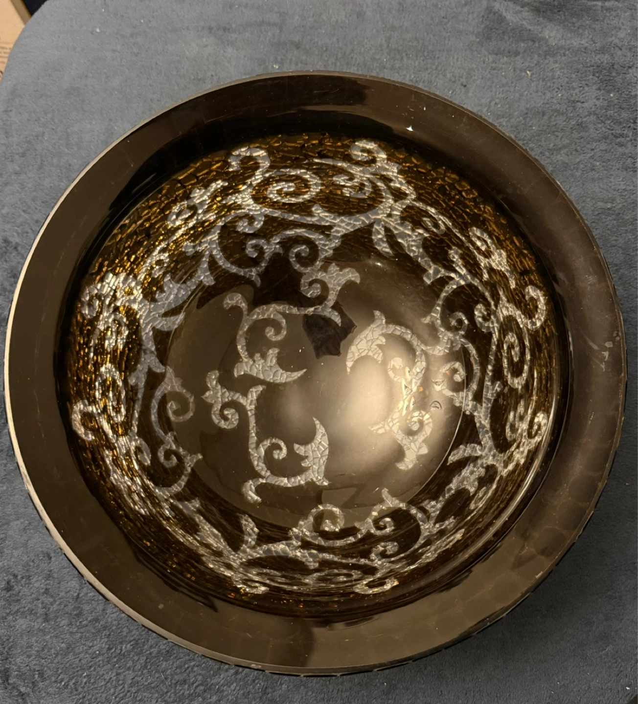Decorative Mosaic Bowl with Faux Fruit Set - photo 3