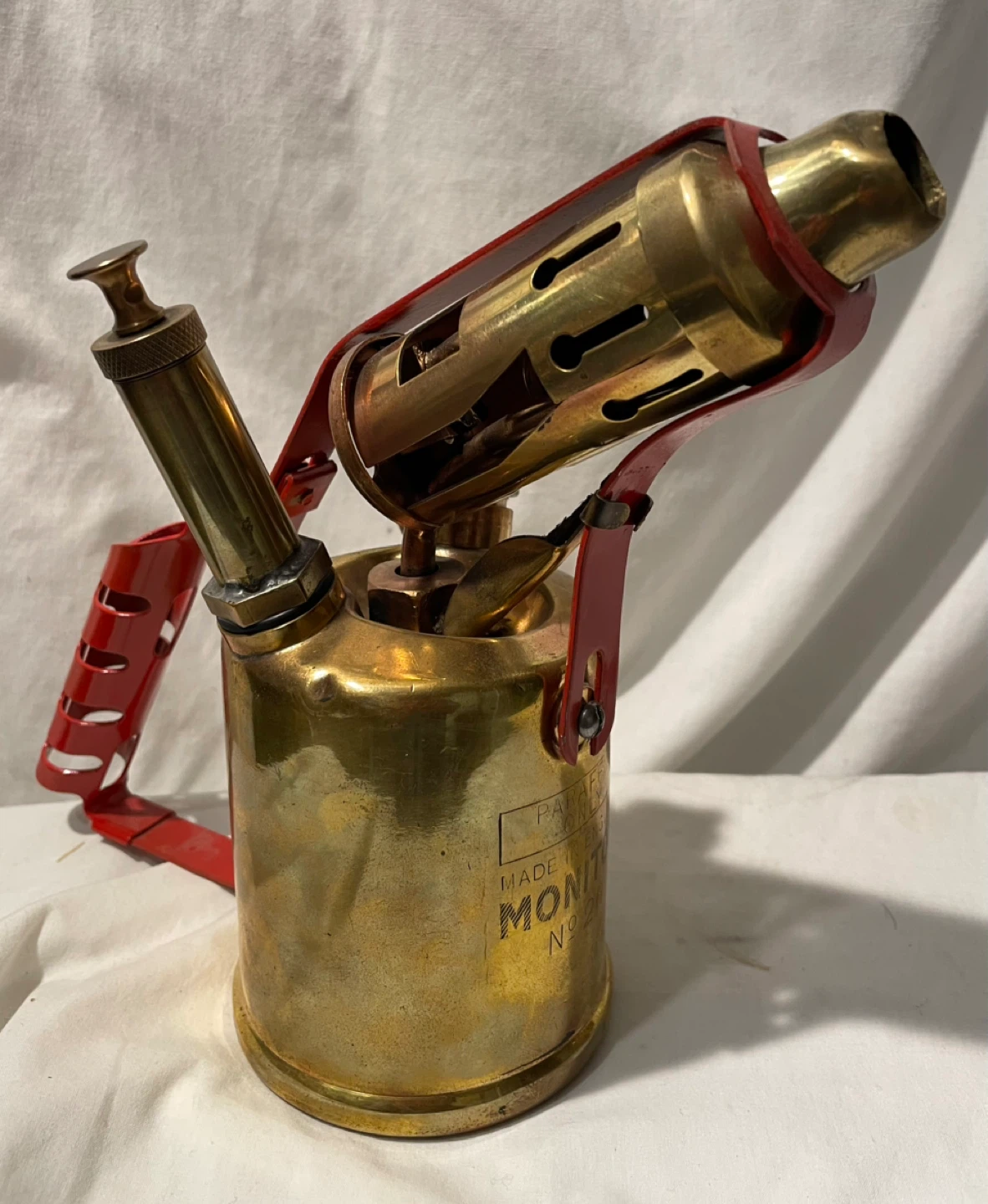 British Monitor no 26 Brass Blowlamp Blowtorch - photo 4