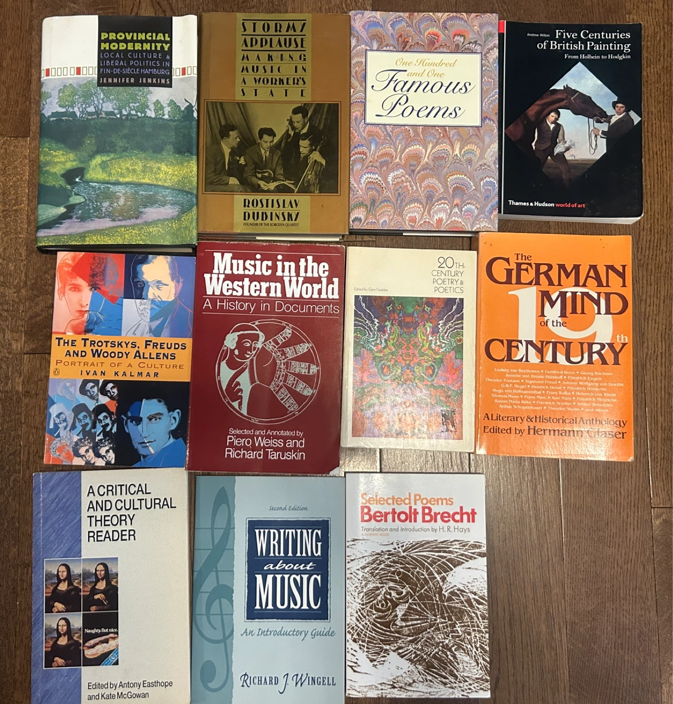 Books on Art, Culture, Music, and Poetry