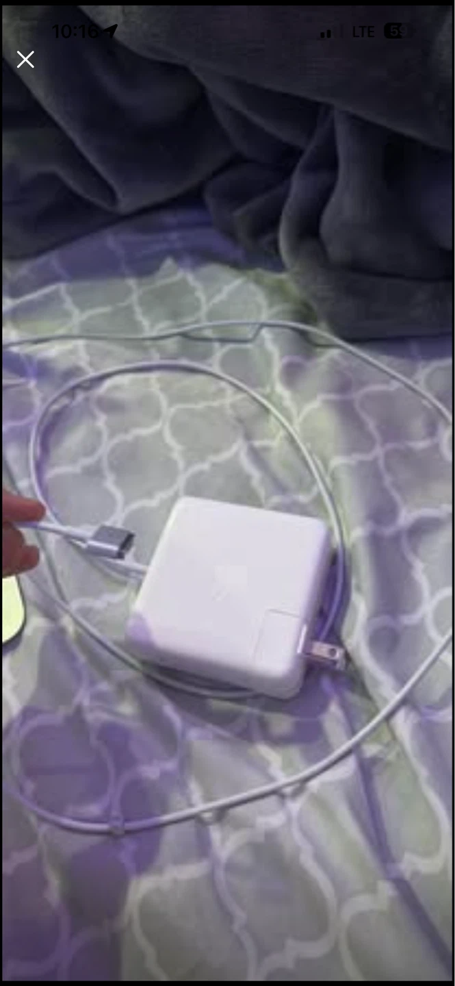 MacBook Air with charger