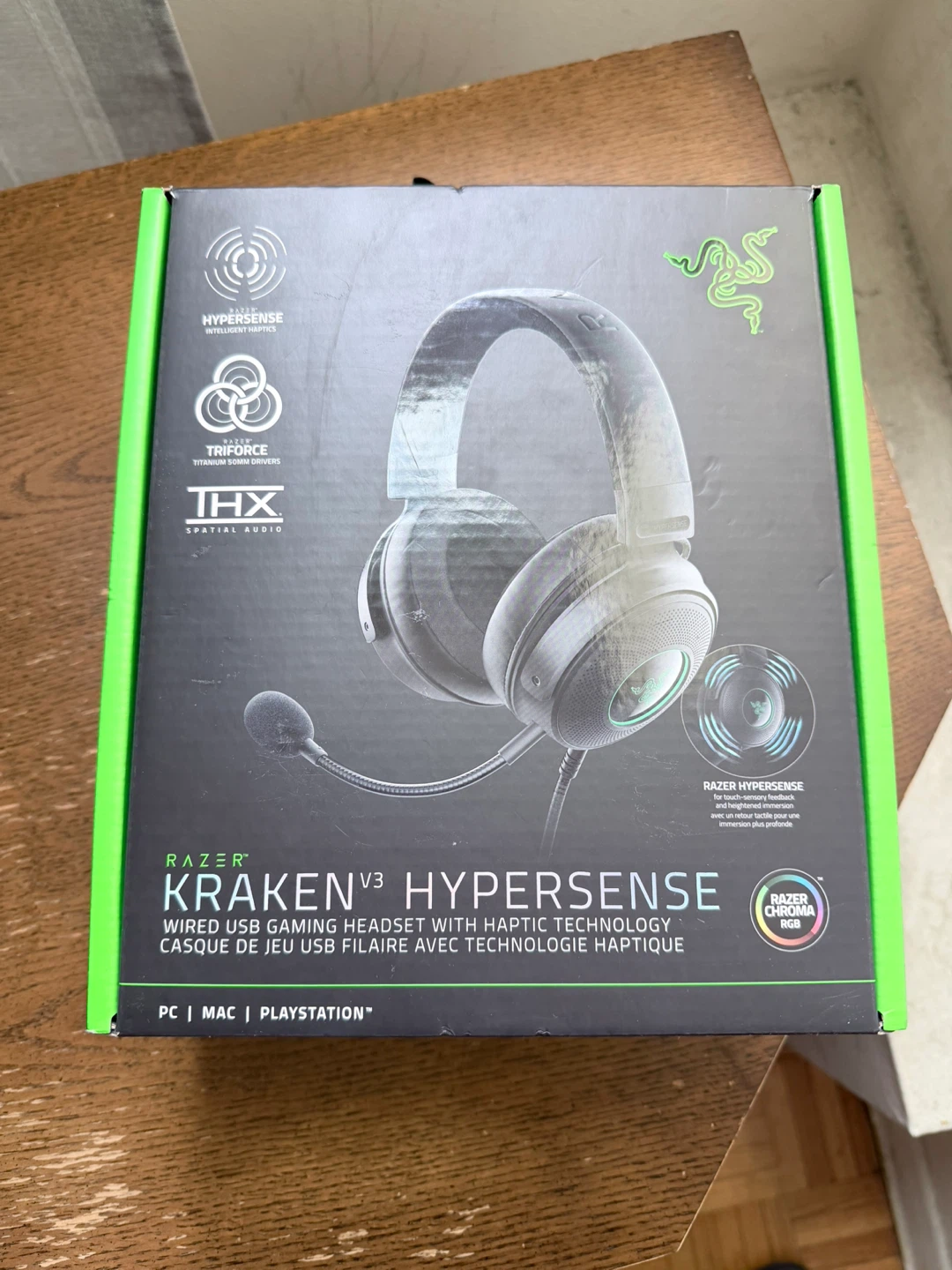 Razer Kraken V3 HyperSense Gaming Headset - Black