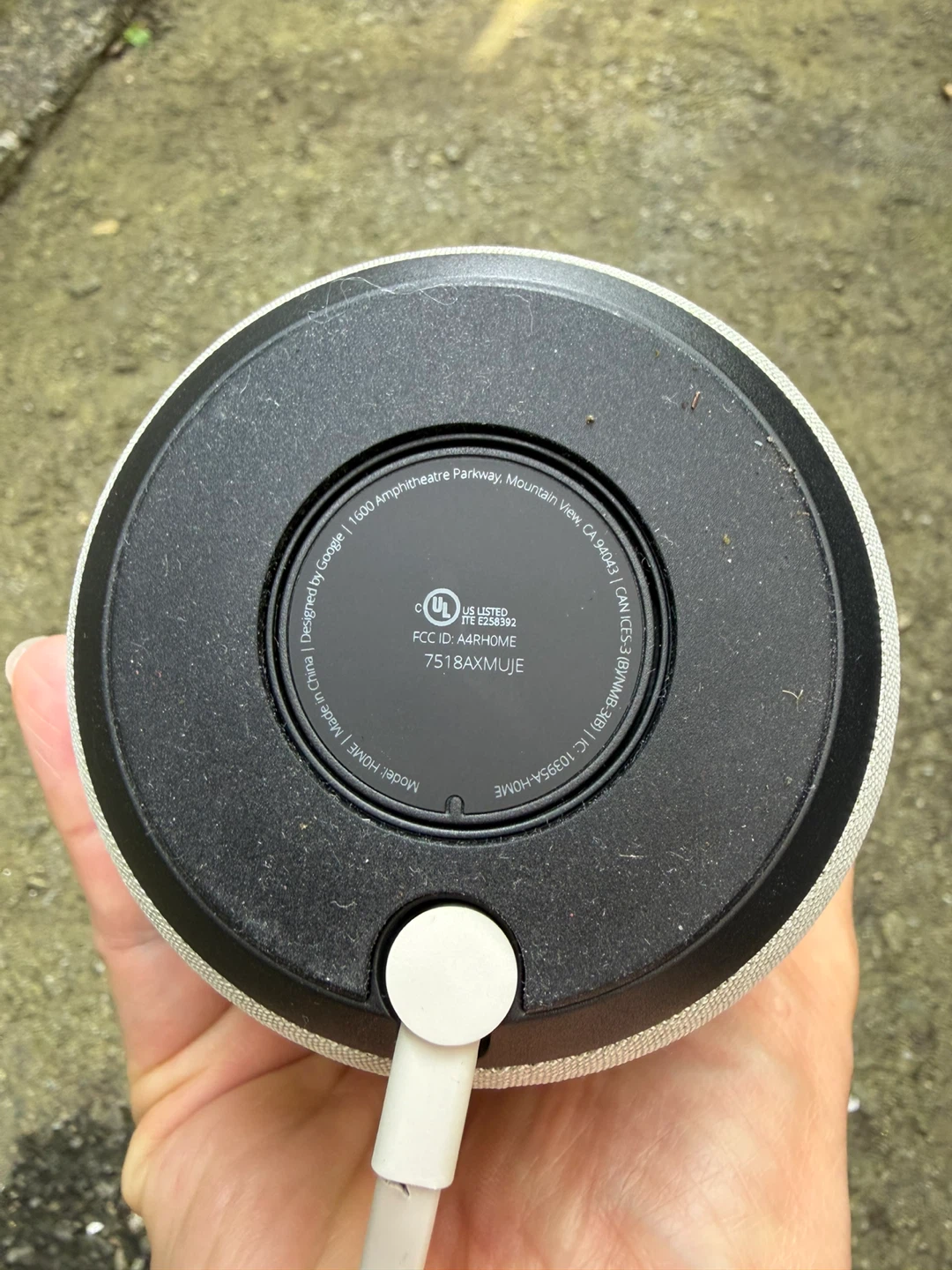 Google Home Smart Speaker with Power Adapter - photo 2