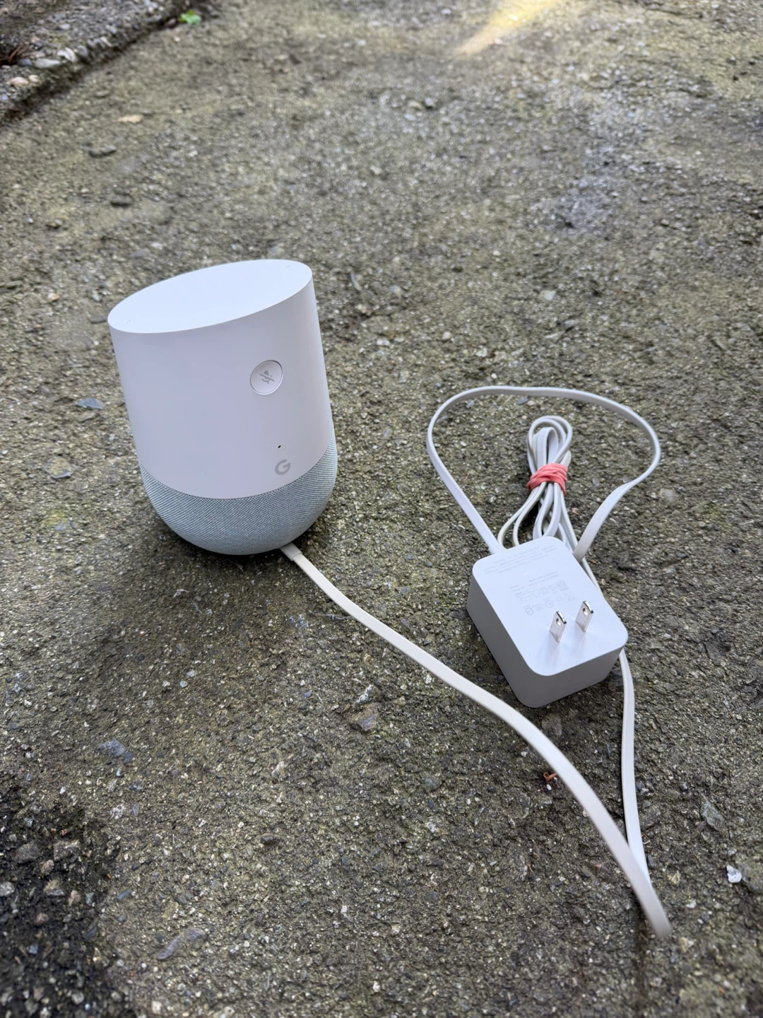 Google Home Smart Speaker with Power Adapter