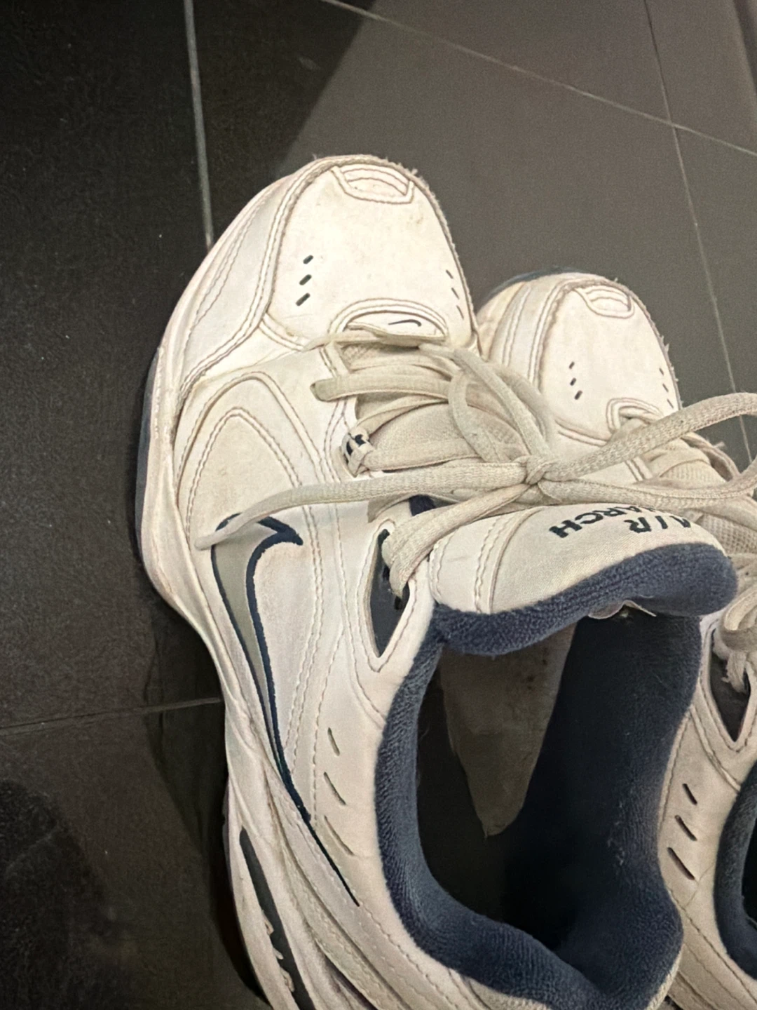 Nike Air Monarch IV White/Navy Men's Sneakers - photo 3