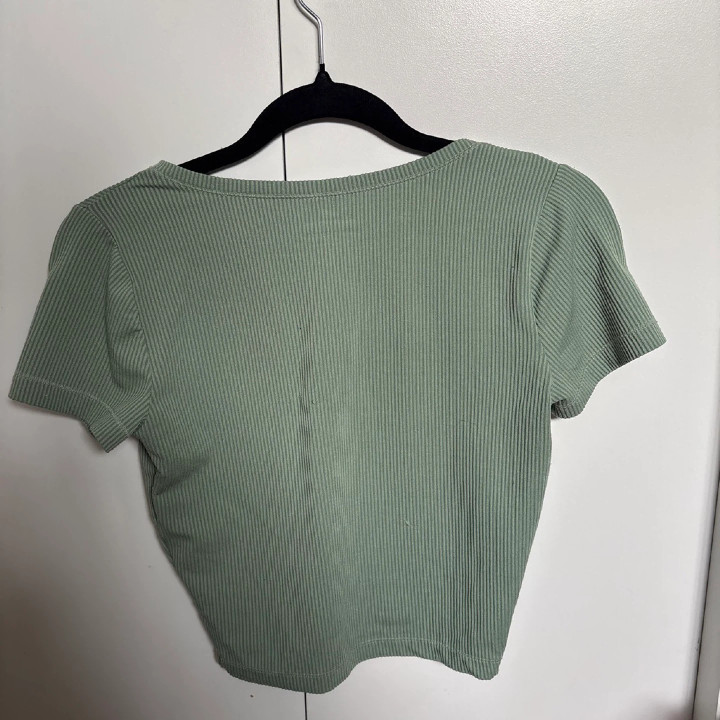Hollister Ribbed V-Neck - Green - photo 2