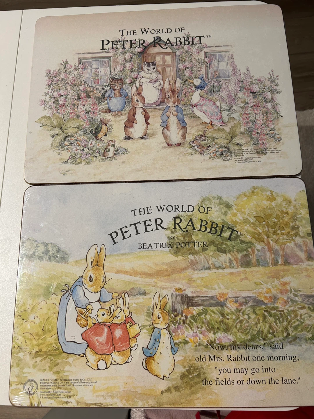 BNIP 2 Peter Rabbit Placemats Set