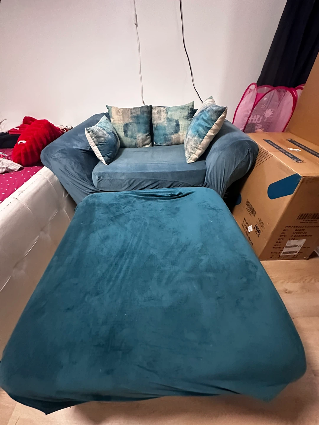 Teal Sofa Cover Set - photo 5