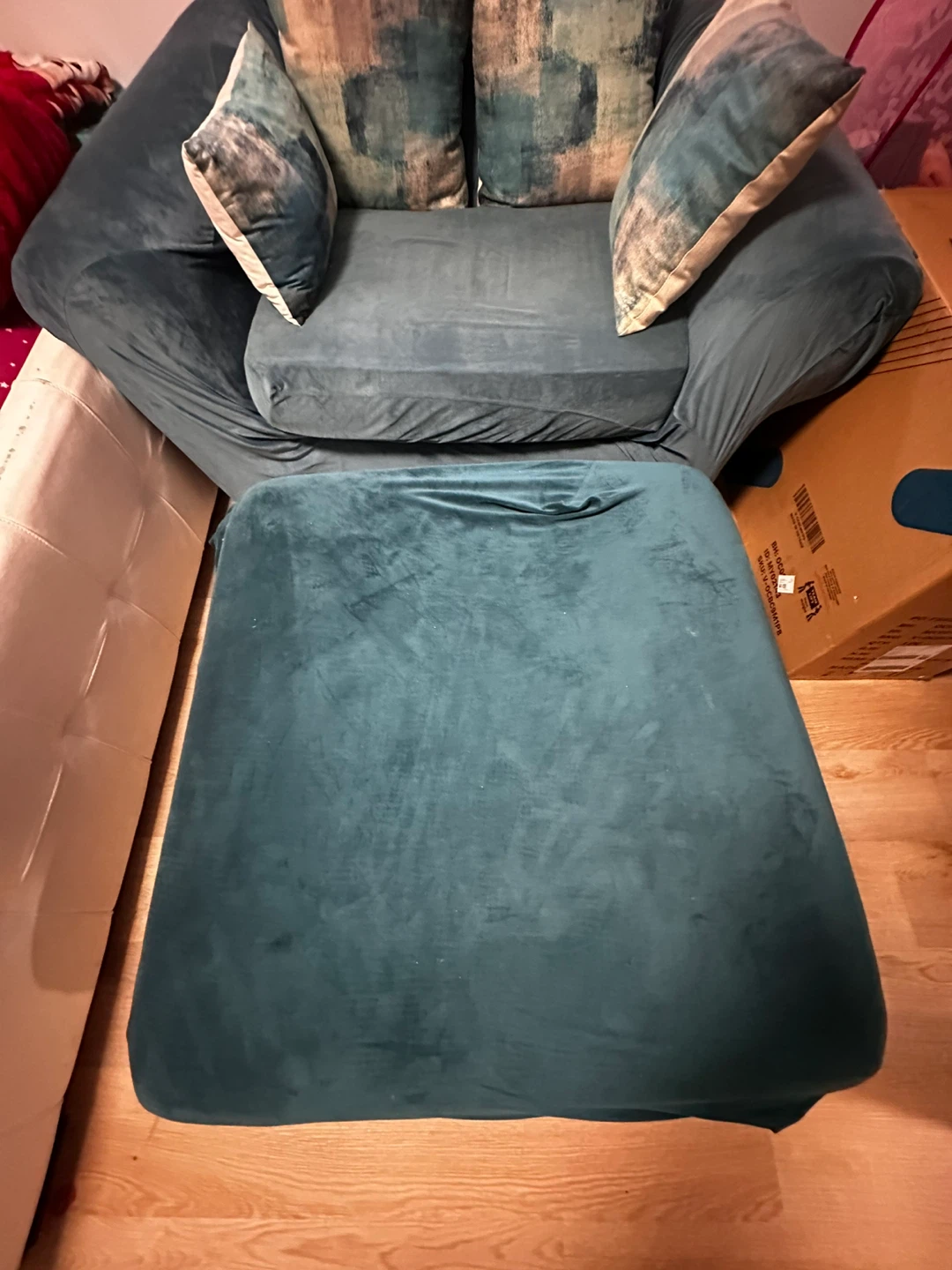 Teal Sofa Cover Set - photo 4