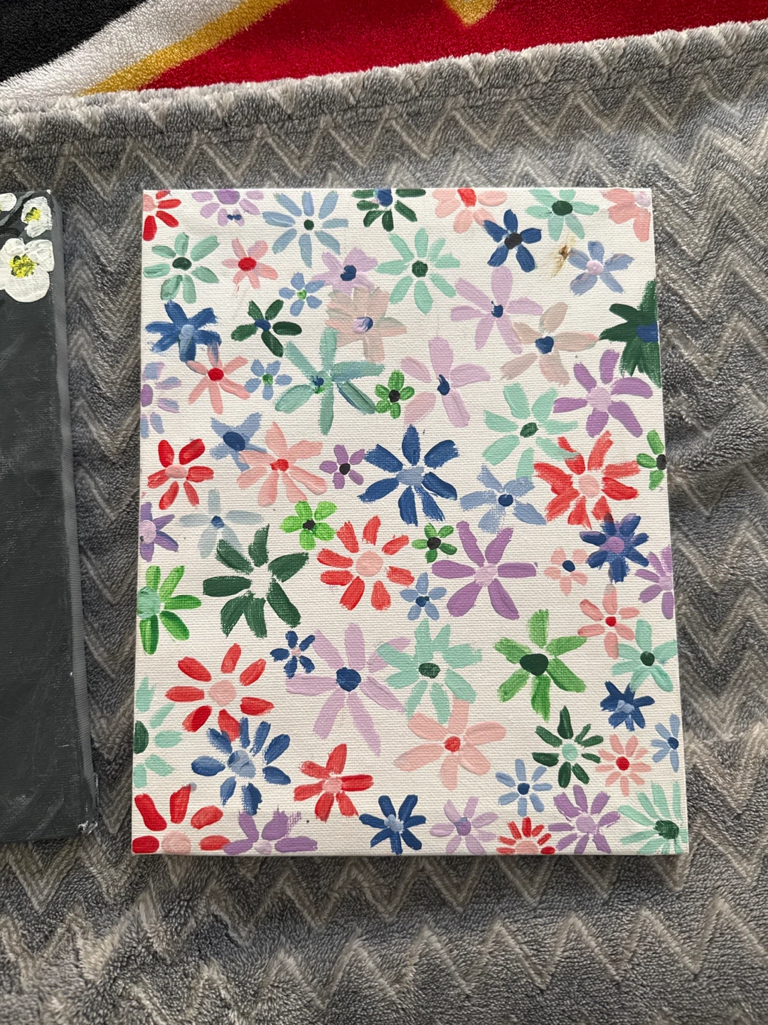 Assorted Floral Canvas Paintings - photo 4