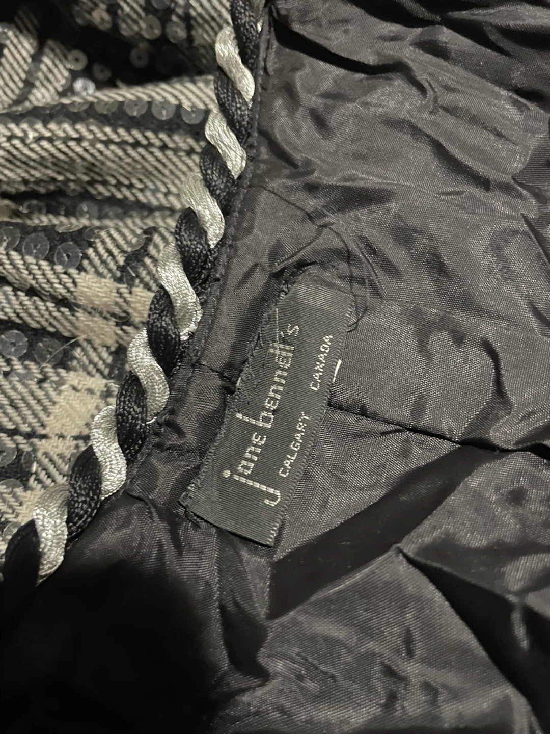 Jane Bennett Plaid Sequin Jacket - photo 3
