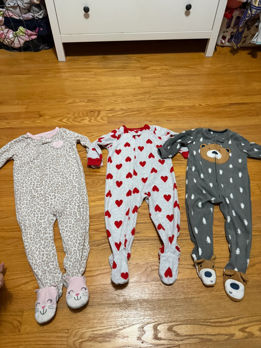 Baby Footie Pajamas (3 Pairs) 18-24 months