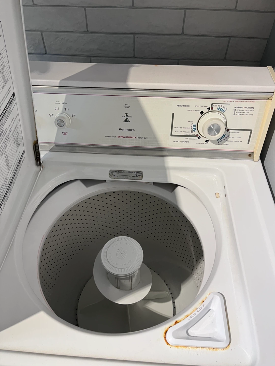 Kenmore 110 Extra Capacity Heavy Duty Washing Machine - photo 3