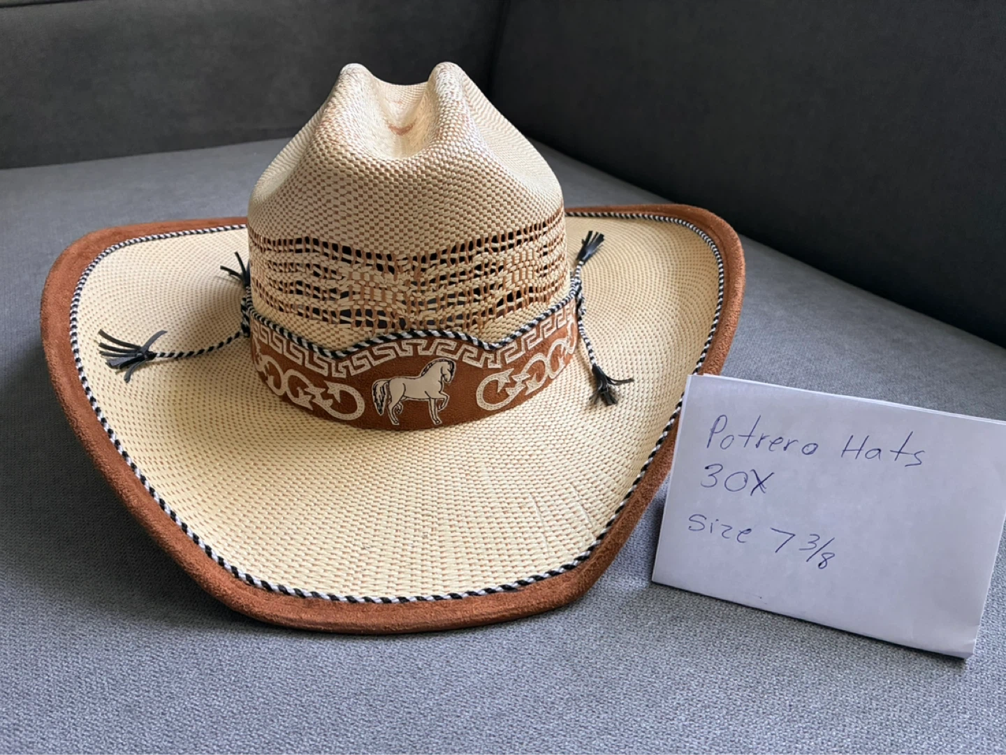 Potrero Hats 30X Cowboy Hat Size 7 1/4 - photo 3