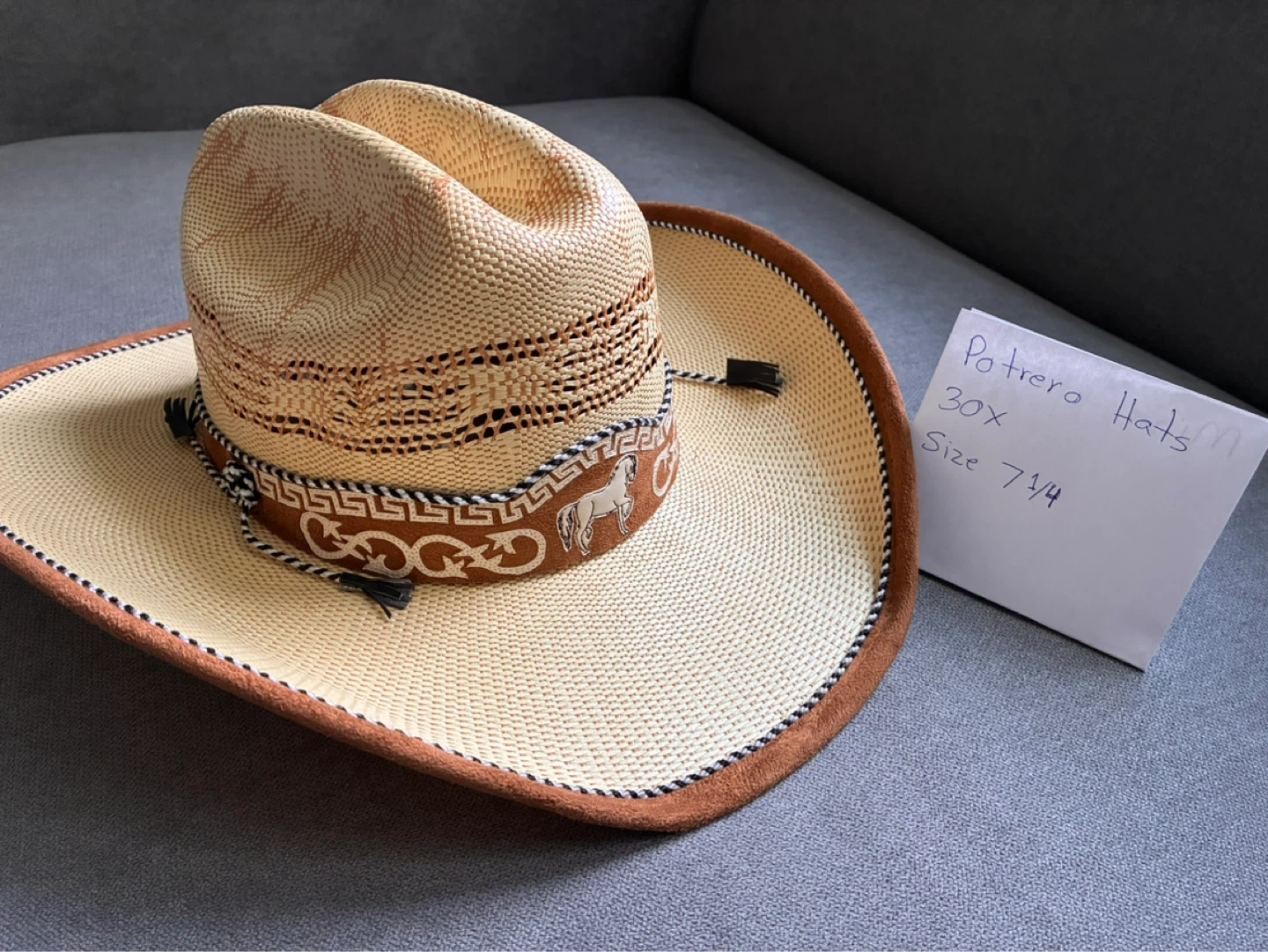 Potrero Hats 30X Cowboy Hat Size 7 1/4 - photo 5