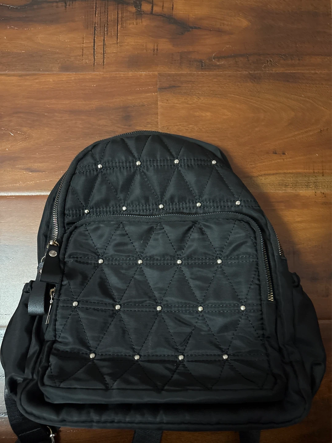 Black gold dots backpack