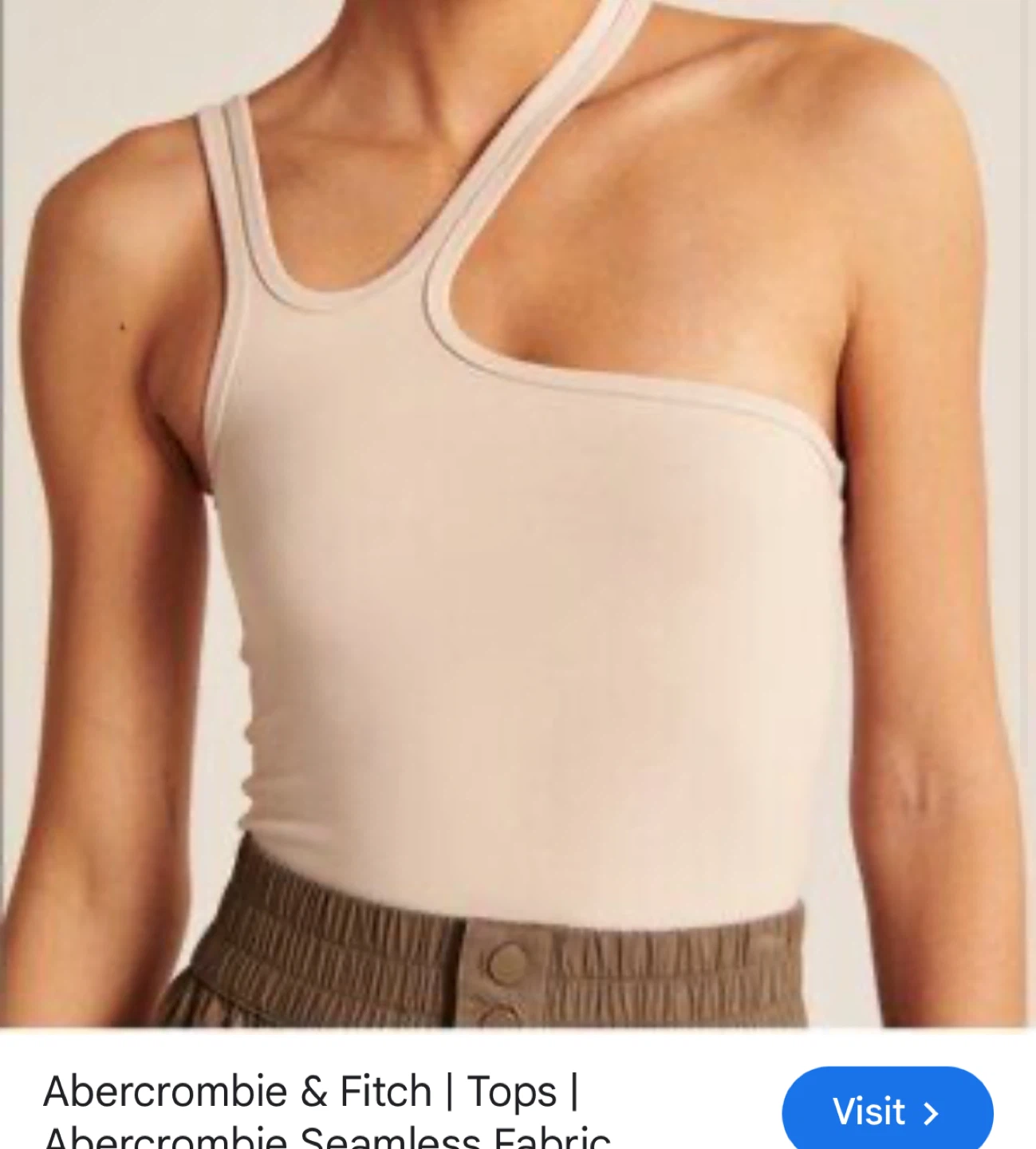 Abercrombie & Fitch Soft A&F Collection One-Shoulder Bodysuit