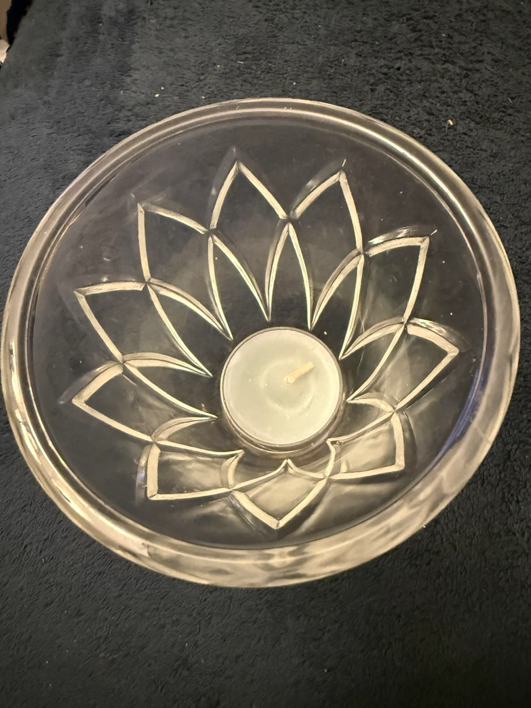 Clear Glass Candlestick Holder - photo 3