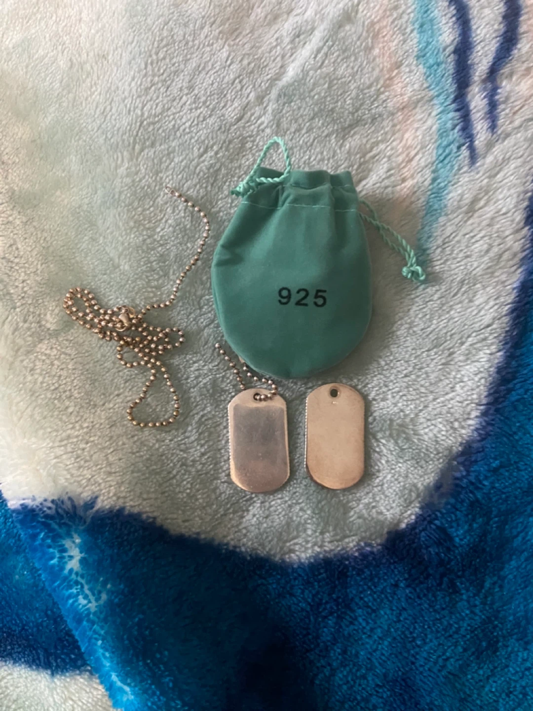 925 Sterling Silver Dog Tag Necklace