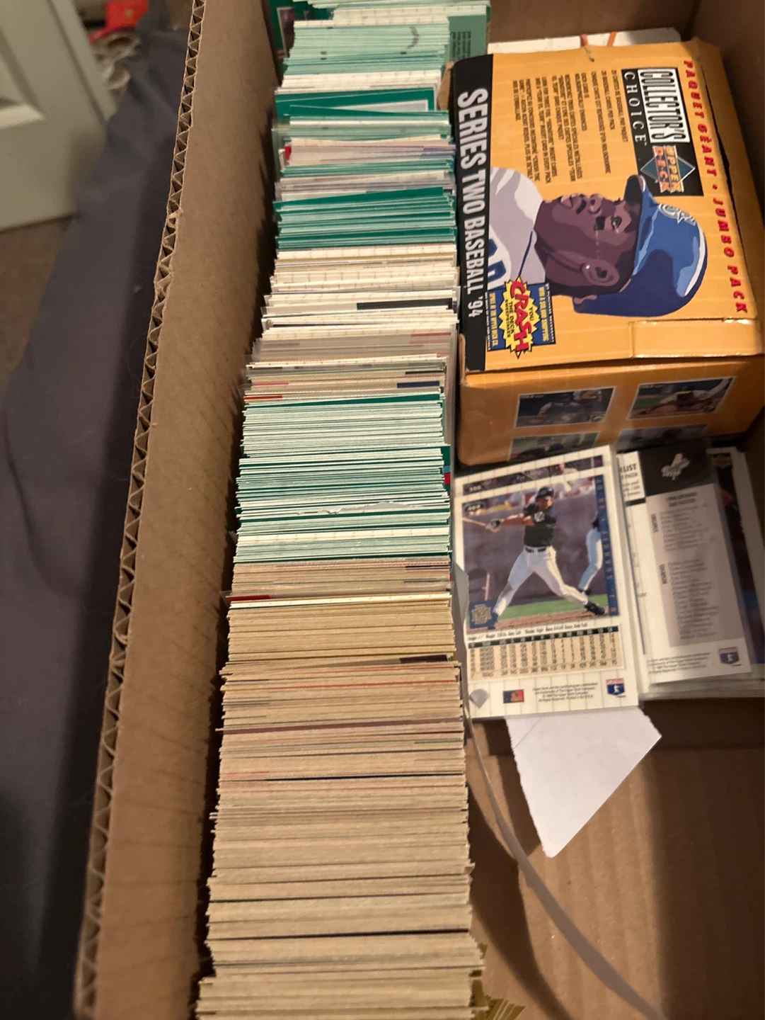 Baseball cards trying to get rid of them