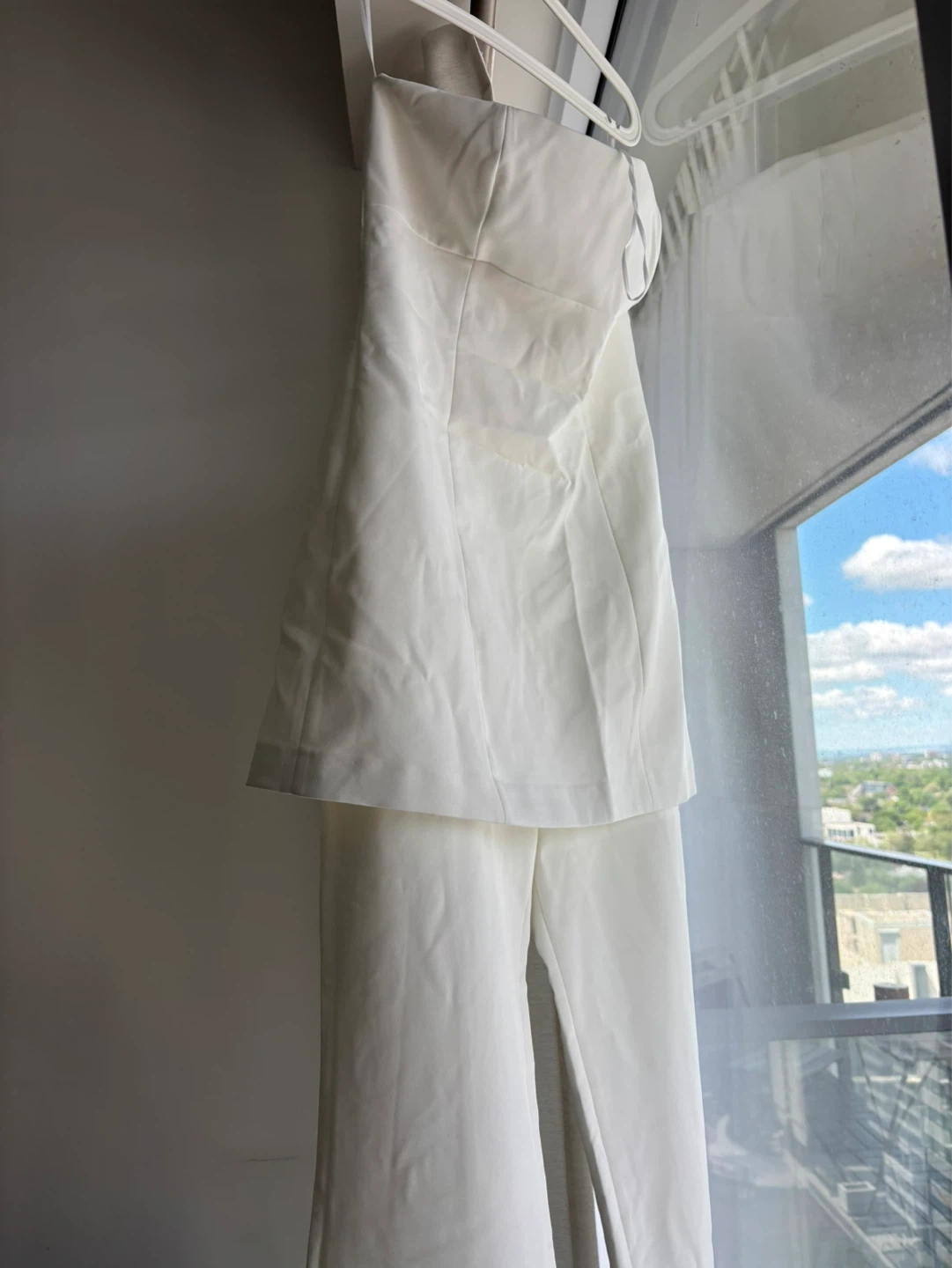 Mango Ecru Strapless Jumpsuit - photo 3
