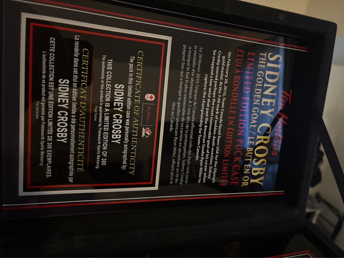 Sidney Crosby Tim Hortons Limited Edition - photo 4