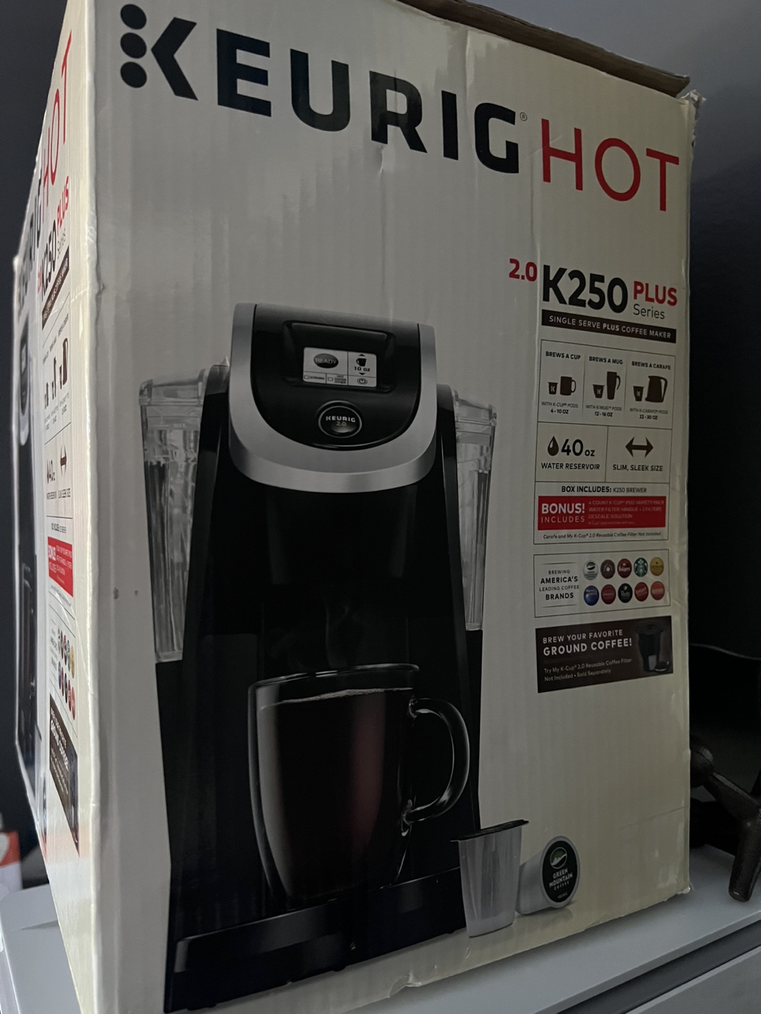 Keurig HOT K250 Plus Series Single Serve Coffee Maker - photo 2