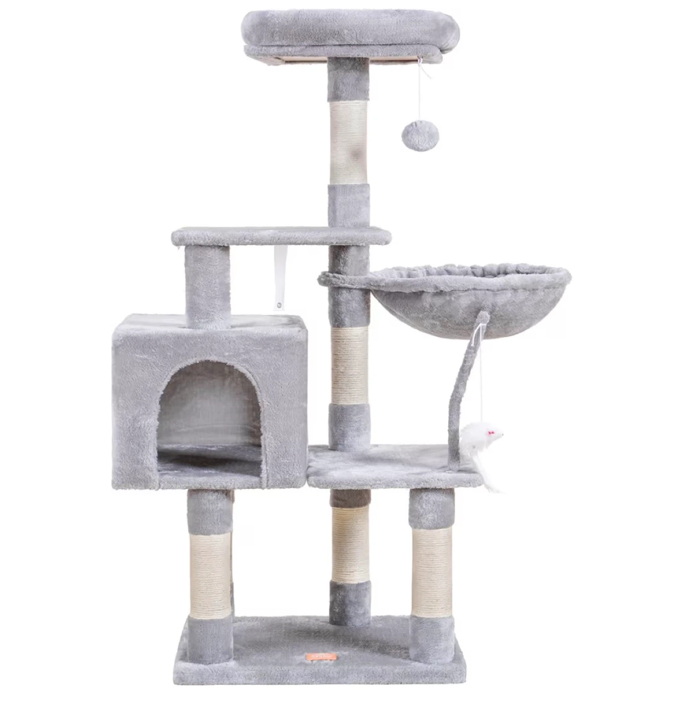 Grey Cat Tree Condo with Hammock and Perch - photo 4