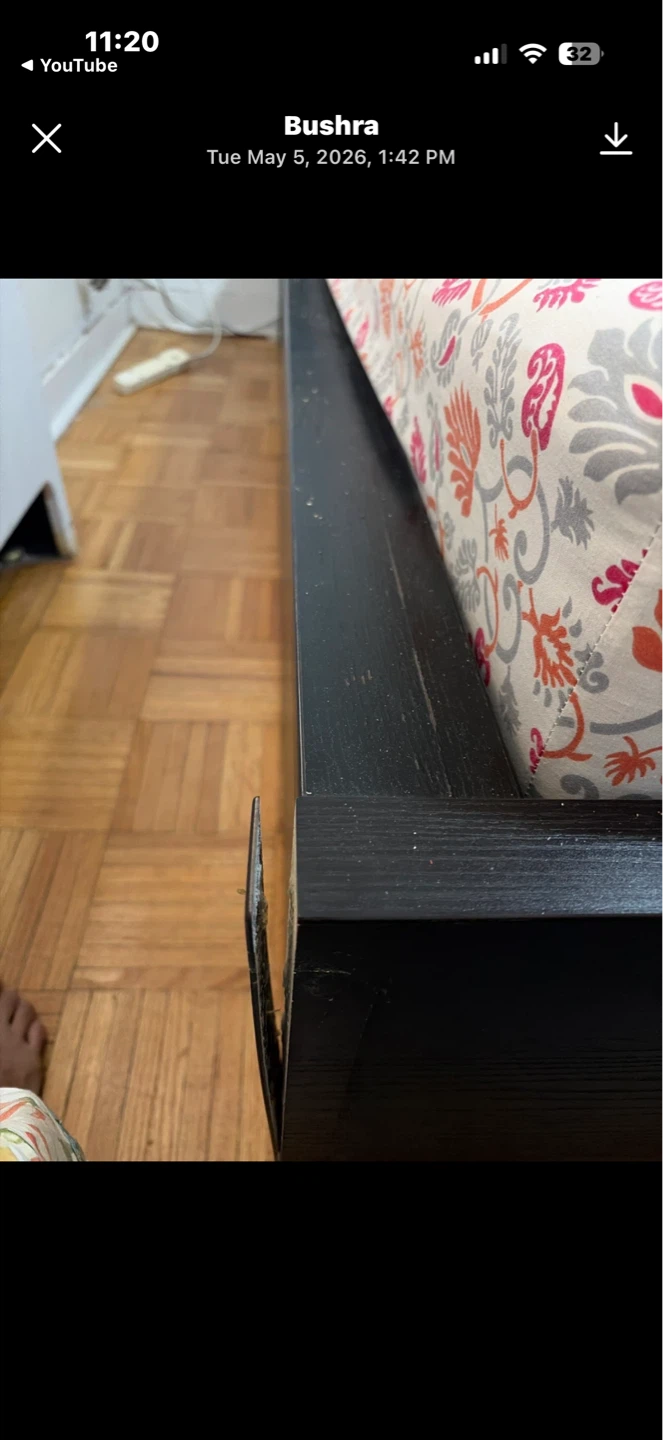 Selling a queen sized bed frame with four drawers - photo 4