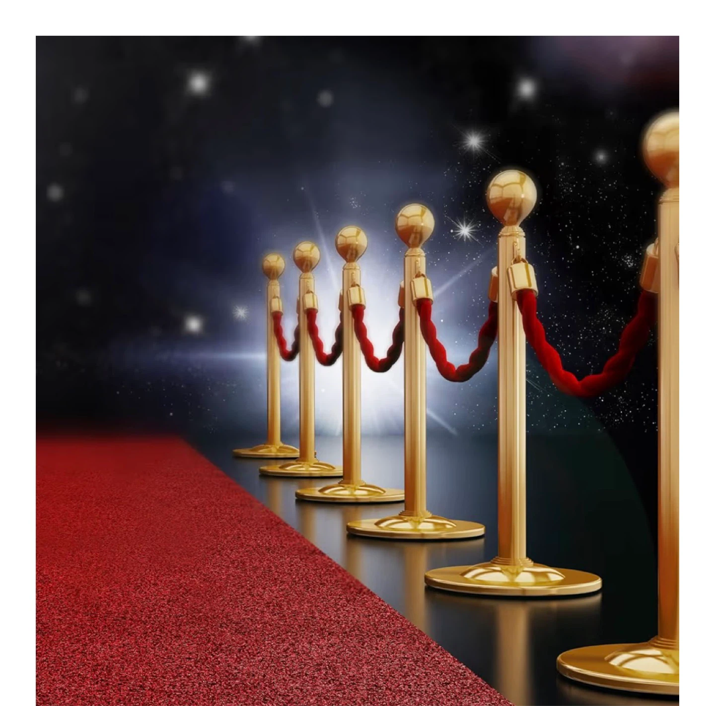 8 Pcs Red Velvet Ropes for Stanchions - photo 5