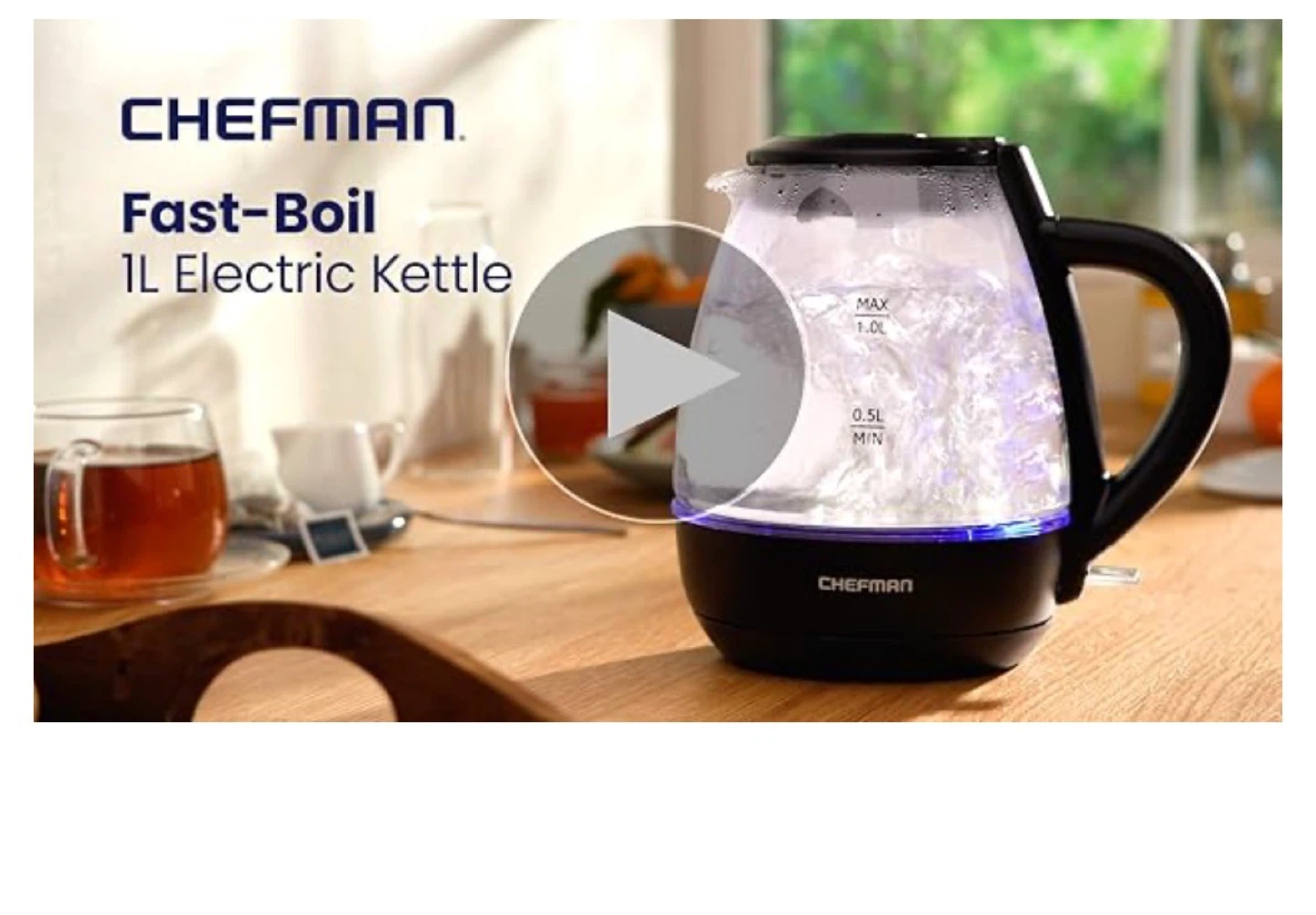Chefman Fast-Boil 1L Electric Kettle - photo 5