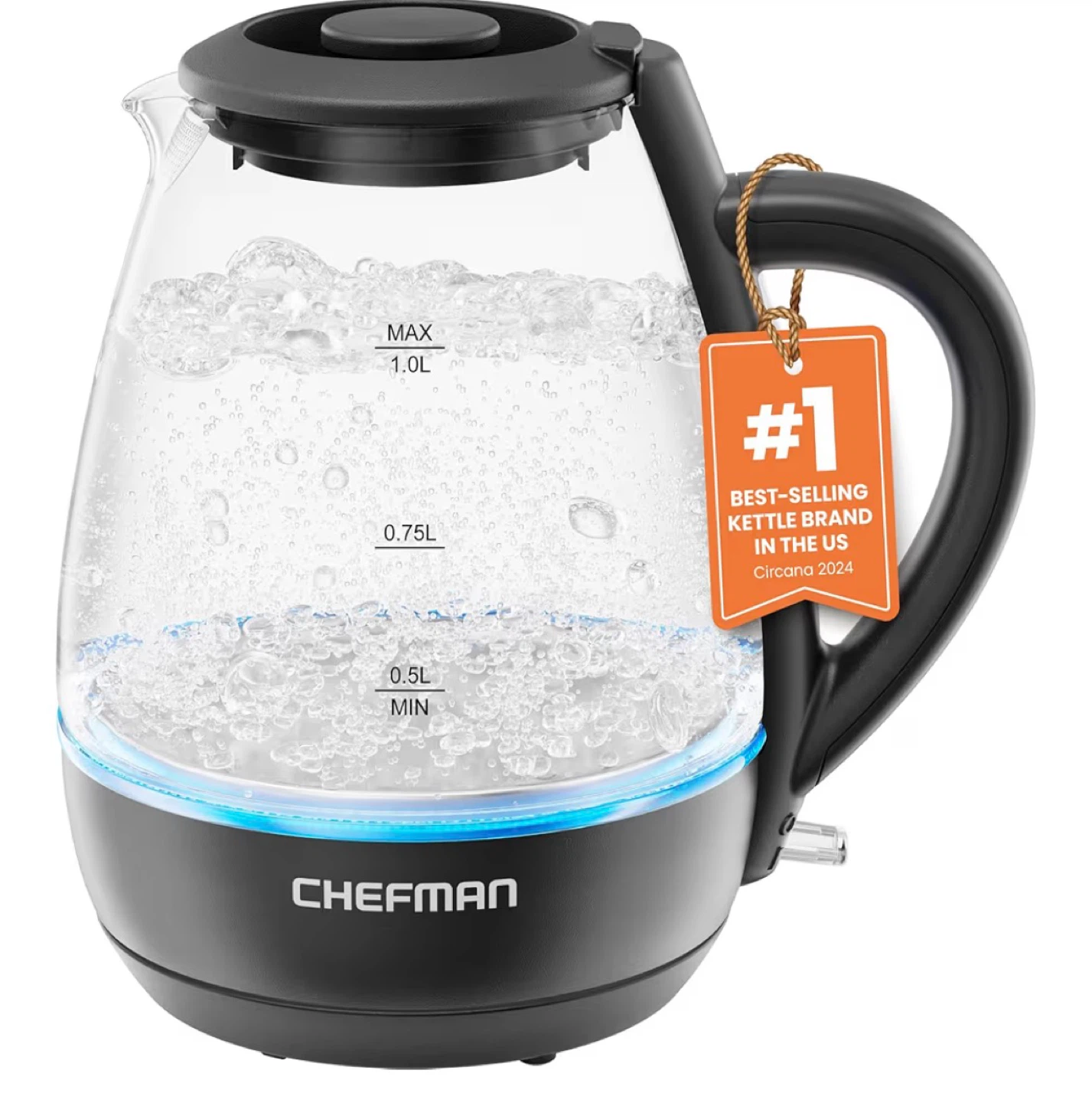 Chefman Fast-Boil 1L Electric Kettle