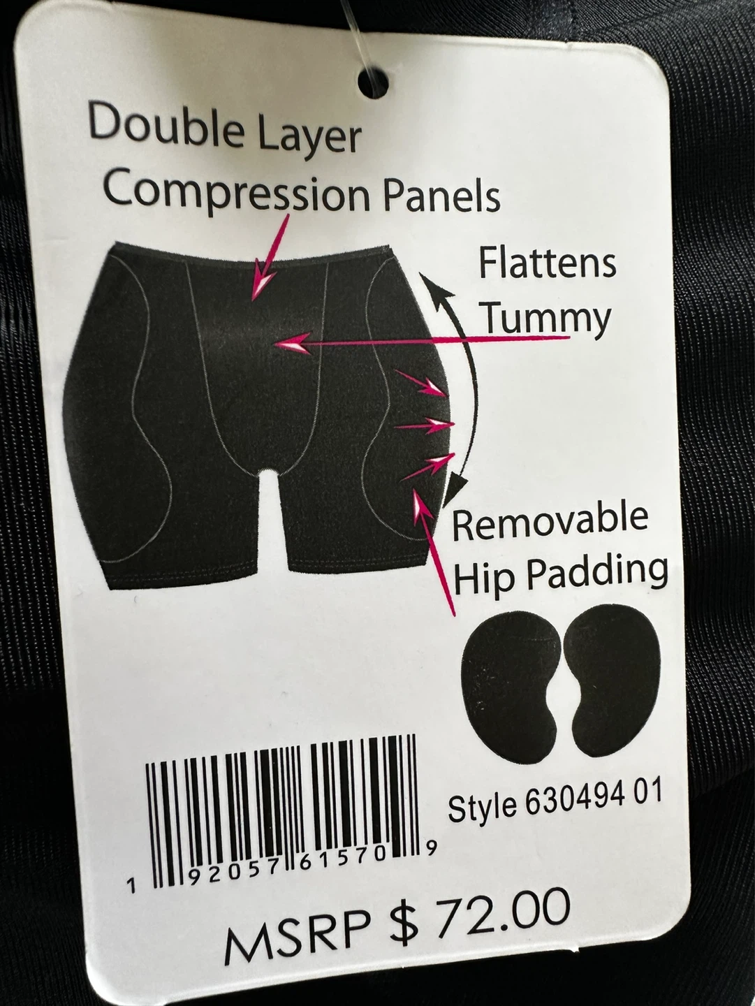 New Shaper Shorts with Removable Hip Padding