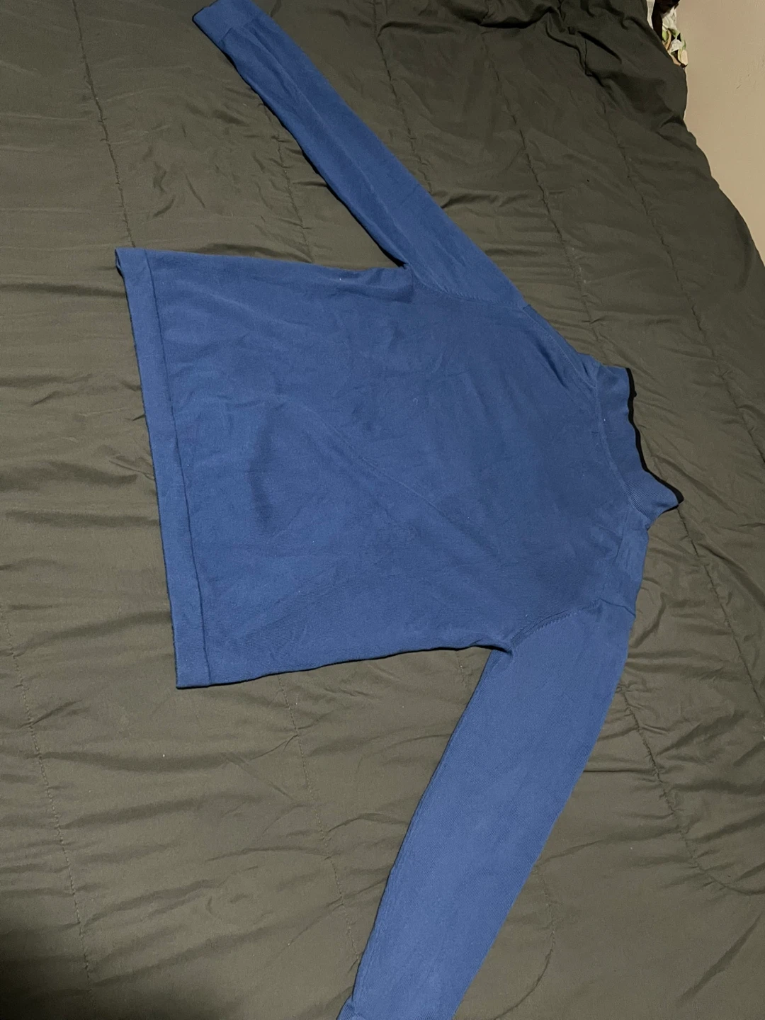 Banana Republic Men's Blue Quarter-Zip Sweater - Size M - photo 4